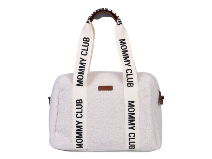 Childhome Prebaľovacia taška Mommy Club Signature Teddy - Off White