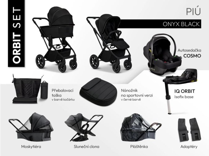 MOON Maxi set PIÚ - Onyx Black
