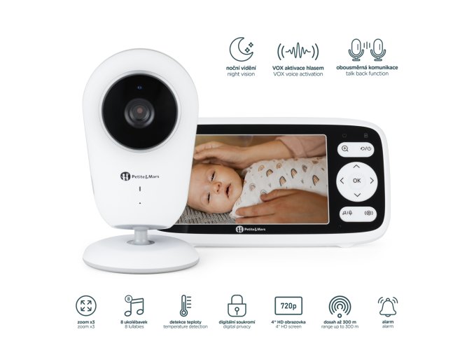 Petite&Mars Detská digitálna pestúnka NANO 4.0