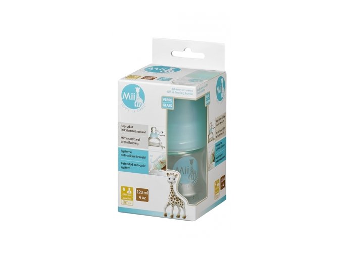 mii sophie la girafe dojcenska flasa 120ml sklenena (2)