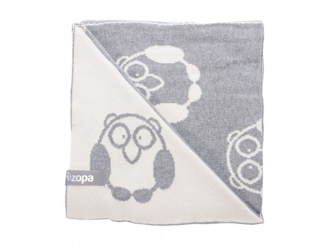 zopa detska deka little owl grey