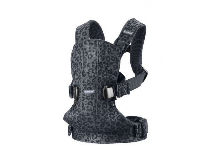 BabyBjorn Nosič ONE Air Mesh - Antracite / Leopard