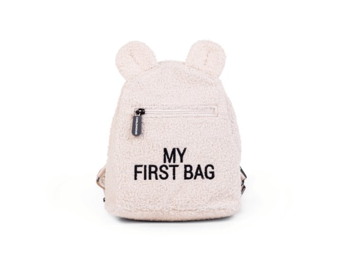 Childhome Detský batoh My First Bag - Teddy Off white