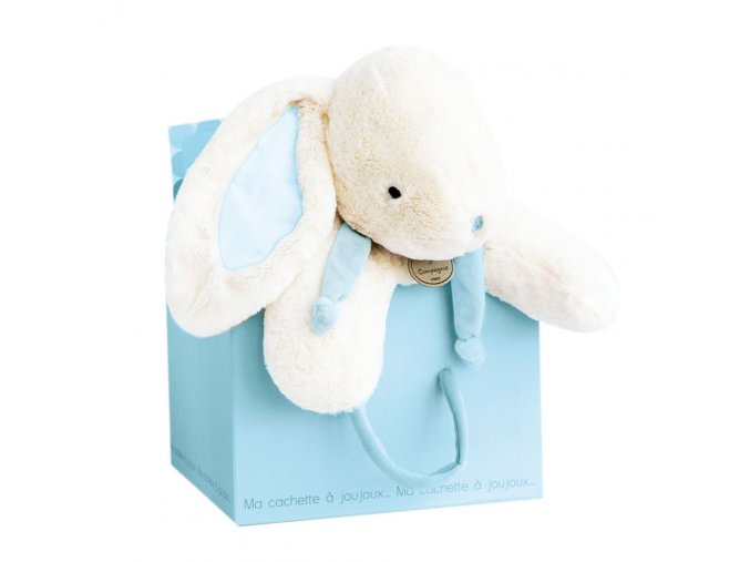 DouDou et Compagnie Lapin Bonbon Zajačik modrý PM 75cm