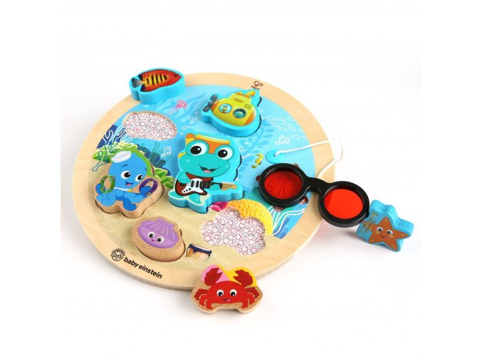 Baby Einstein Hračka drevená puzzle Submarine Adventure HAPE 18m+