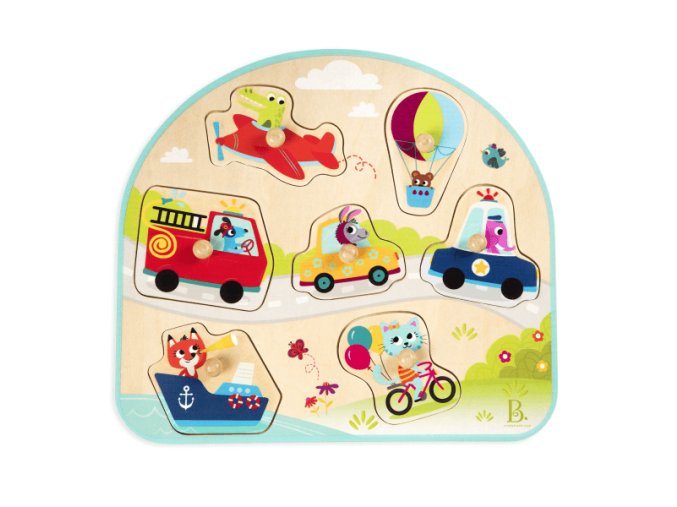 B-Toys Drevené Puzzle s úchytmi