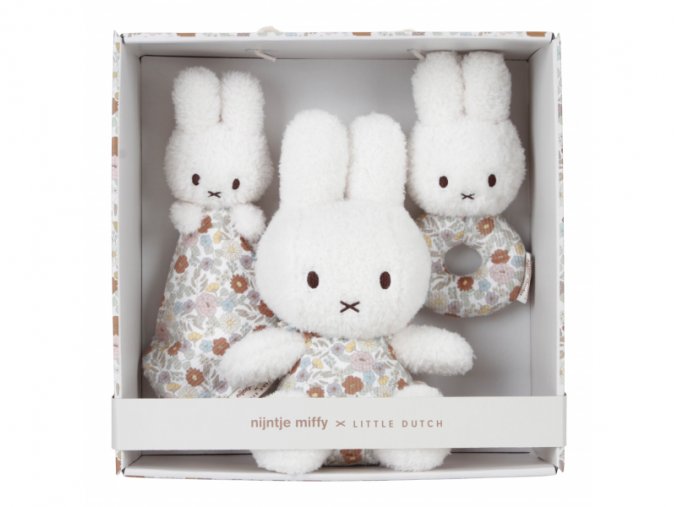 Little Dutch Darčeková sada zajačik Miffy - Vintage kvety