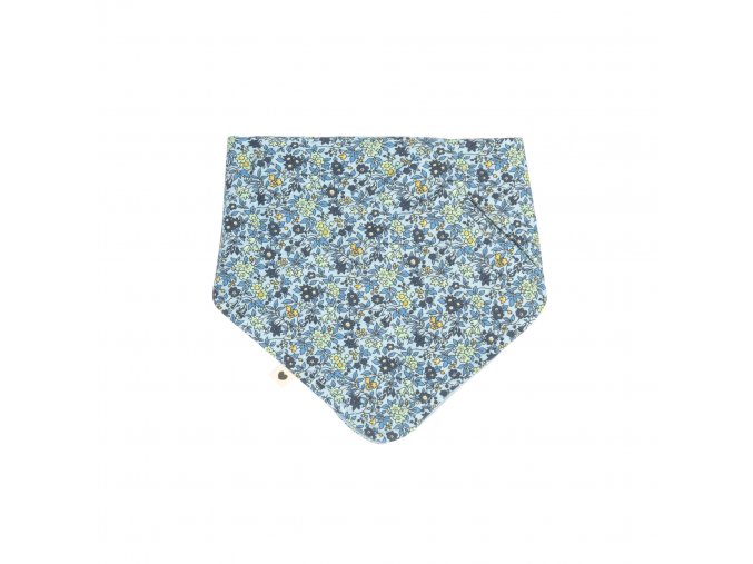 BIBS x Liberty slintacik z BIO bavlny CamomileLawn BabyBlue 940412231 5713795243327