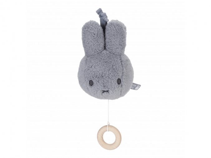 Little Dutch Hudobný zajačik Miffy Fluffy - Blue