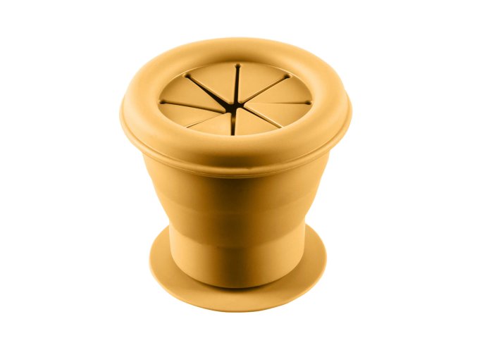 Zopa Silikónová miska na sušienky s prísavkou - Mustard Yellow