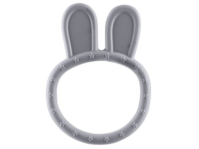 Zopa Silikónové hryzátko Rabbit - Dove Grey