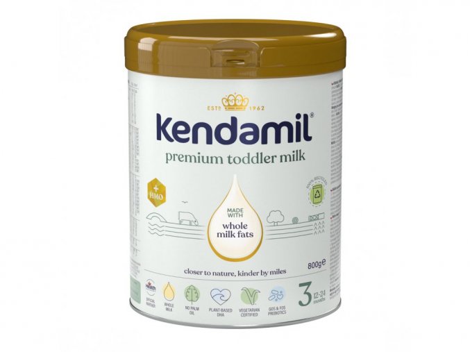 Kendamil Dojčenské mlieko Premium 3 HMO+ 800g