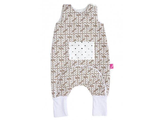 MOTHERHOOD Vak spací s nohavicami a vreckom Beige Classics 1-1,5r 2 tog