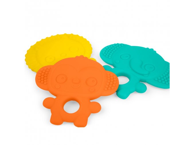 BRIGHT STARTS Hryzačka Gummy Buddies™ 3ks 3m+