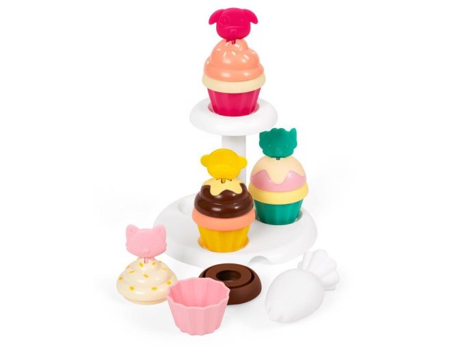 SKIP HOP Zoo stohovacie Cupcakes s meniacimi sa farbami 3r+