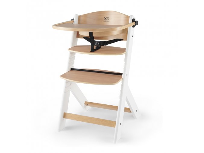 KINDERKRAFT Stolička jedálenská Enock White wooden, Premium