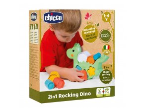 CHICCO Hračka vkladacia 2v1 Dino Eco+ 12m+