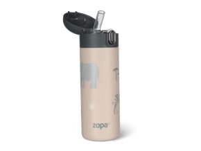 ZOPA Termoska na tekutiny so slamkou 400ml - Safari