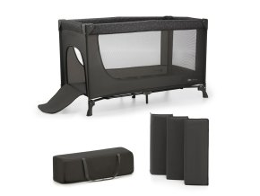 KINDERKRAFT Postieľka cestovná Joy Light grey