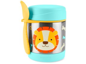 SKIP HOP Zoo Termoska na jedlo s lyžičko/vidličkou Lev 325 ml, 3r+