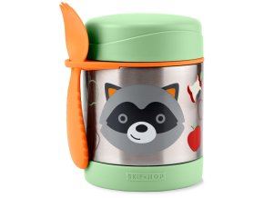 SKIP HOP Zoo Termoska na jedlo s lyžičko/vidličkou Mýval 325 ml, 3r+