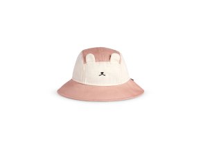 KIETLA klobucik Ourson s ochranou krku s uv ochranou Pink