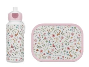 Little Dutch Desiatový set (fľaša 400ml+box) - Fairy garden