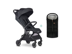 EASYWALKER Kočík športový Jackey2 Midnight Black + Fusak ZDARMA