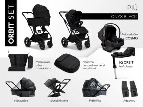 MOON Maxi set PIÚ - Onyx Black