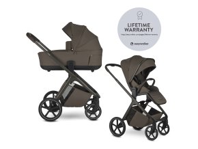EASYWALKER Kombinovaný kočík ZOEY - Chestnut brown