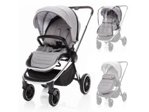 Zopa Športový kočík Move - Silver Grey / Silver