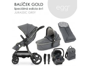 egg jurassic grey 6v1