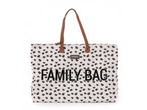 Childhome Cestovná taška Family Bag - Canvas Leopard