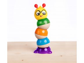 Baby Einstein Hračka drevená stohovateľná Balancing Cal HAPE 12m+