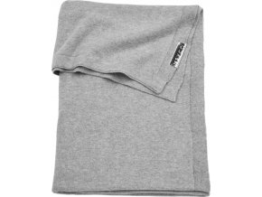 deka meyco knit basic do kocika alebo kolisky 75 x 100 cm grey melange 1