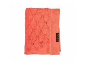 Lullalove Ažurková deka BOHO - Korálová