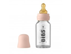 BIBS Baby Bottle sklenená fľaša 110ml - Blush