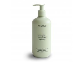 Mushie Organic Baby šampón na telo a vlásky 400ml - Green lemon