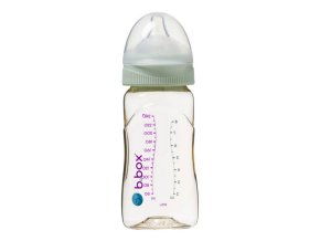 B.box Antikoliková dojčenská fľaša 240ml - zelená