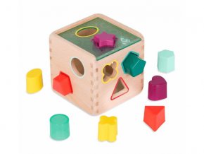 B-Toys Drevená vkladačka Wonder Cube