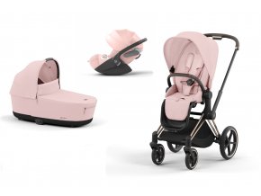 CYBEX Priam Kombinovaný kočík 3v1 Comfort - Peach Pink