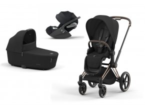 CYBEX Priam Kombinovaný kočík 3v1 Comfort - Sepia Black