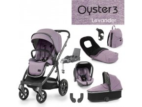 OYSTER 3 Kombinovaný kočík 8v1 2023 - Lavender