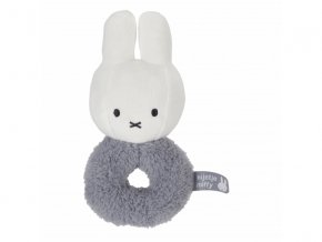 Little Dutch Mäkká hrkálka zajačik Miffy Fluffy - Blue