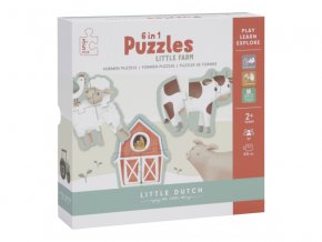 Little Dutch Puzzle Farma 6v1