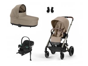 Cybex Balios S Lux Výhodný set + doplnky - Almond Beige