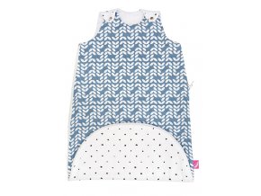 MOTHERHOOD Vak spací 2v1 ZIP-A-Round Beige mušelínový Blue Classics 3-18m 0,5 tog