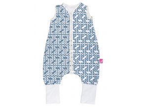 MOTHERHOOD Vak spací mušelínový s nohavicami Blue Classics 12-18m 0,5 tog