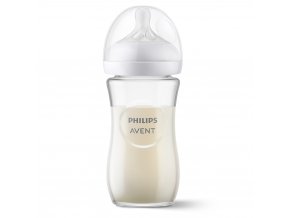 Philips AVENT Fľaša Natural Response sklenená 240 ml, 1m+