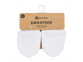 PETITE&MARS Rukavičky kojenecké Smoothie Infinity White